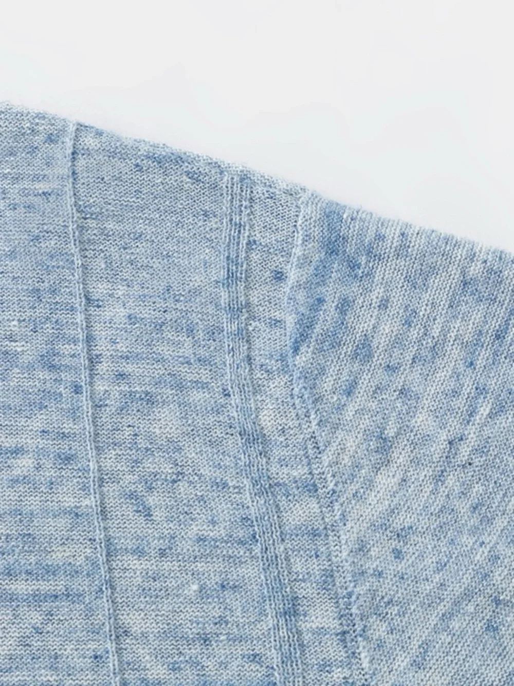 Loro Piana Sky Blue Short-Sleeve Crewneck Sweater